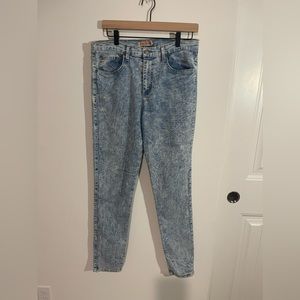 Judy Blue Jeans Juniors 13 High Waist Acid Wash Skinny Distressed  (72)